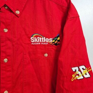 Skittles Racing Team #36 Ernie Irvan Track Gear Nascar Shirt Vintage Rare NWOT